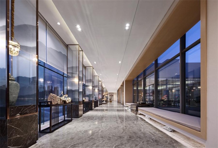 茶業會館空間設計效果圖（tú）