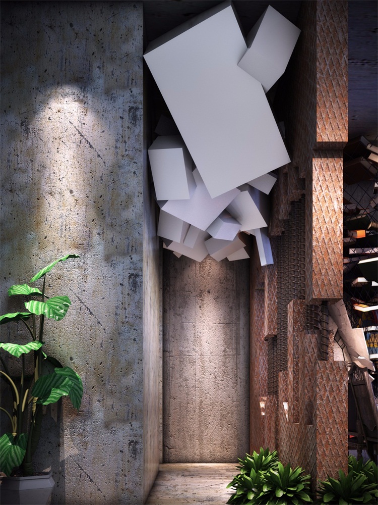 酒（jiǔ）咖空間設計效果圖