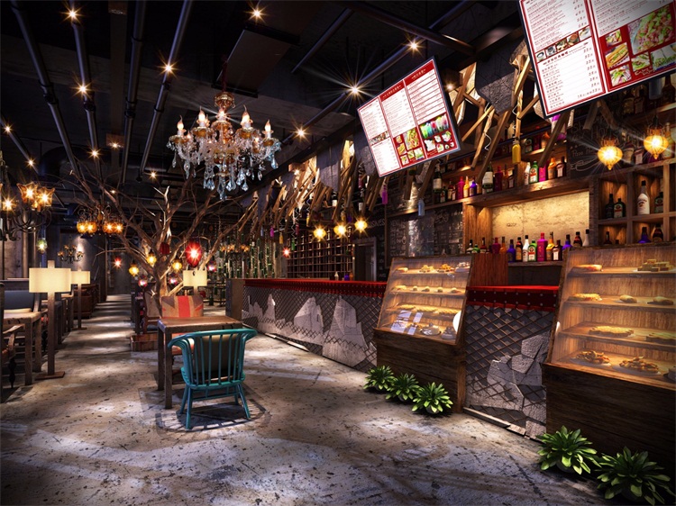 酒咖空間設計（jì）效果圖（tú）